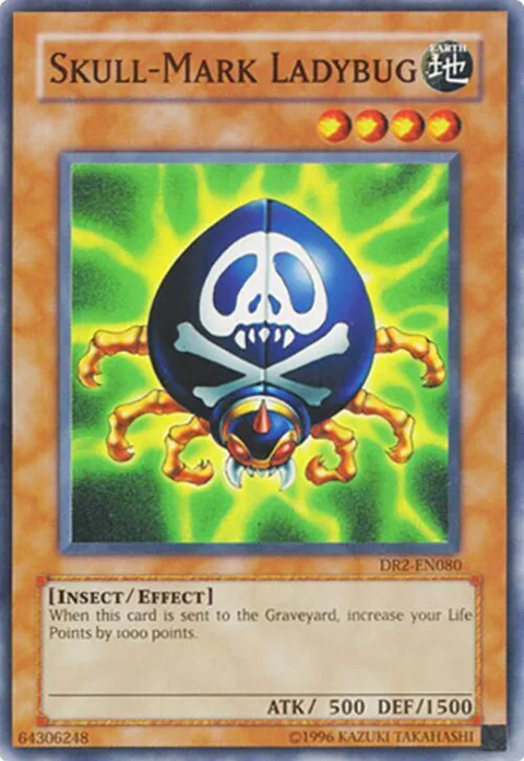 Skull-Mark Ladybug DR2-EN080 Yu-Gi-Oh card from Dark Revelation Volume 2