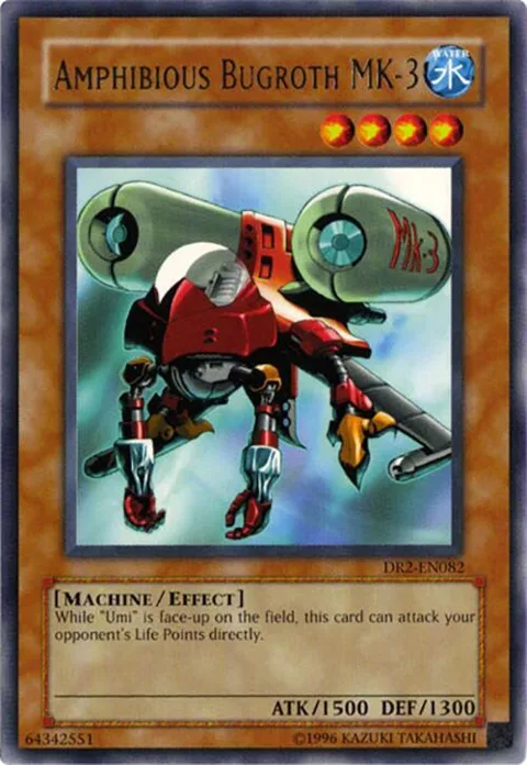 Amphibious Bugroth MK-3 DR2-EN082 Yu-Gi-Oh card from Dark Revelation Volume 2