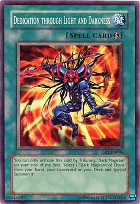 Dedication through Light and Darkness DR2-EN096 Yu-Gi-Oh card from Dark Revelation Volume 2
