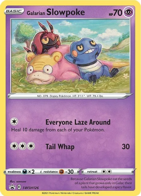 Galarian Slowpoke #SWSH126 Holofoil Pokémon card from Sword & Shield Promo Cards