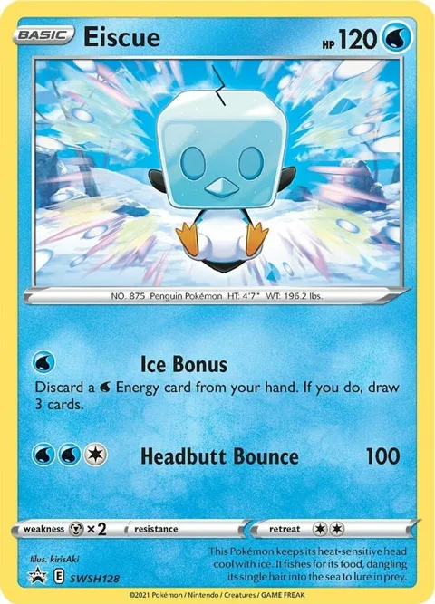 Eiscue #SWSH128 Holofoil Pokémon card from Sword & Shield Promo Cards