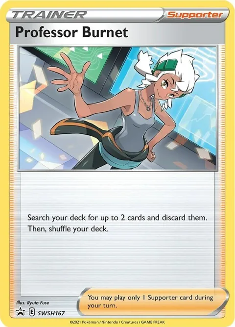 Professor Burnet #SWSH167 Pokémon card from Sword & Shield Promo Cards