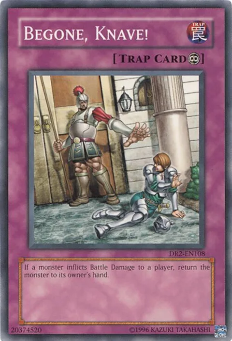 Begone, Knave! DR2-EN108 Yu-Gi-Oh card from Dark Revelation Volume 2