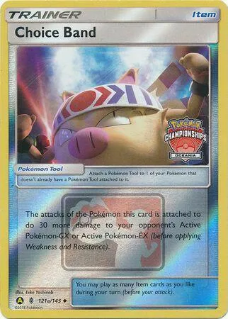 Choice Band - 121a/145 Oceania Championships #121a/145 Reverse Holofoil Pokémon card from League & Championship Cards