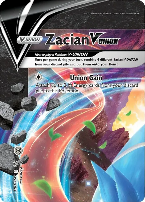Zacian V-UNION #SWSH163 Holofoil Pokémon card from Sword & Shield Promo Cards