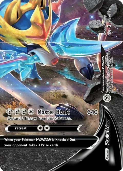 Zacian V-UNION #SWSH166 Holofoil Pokémon card from Sword & Shield Promo Cards