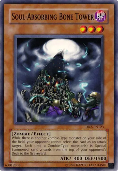 Soul-Absorbing Bone Tower DR2-EN123 Yu-Gi-Oh card from Dark Revelation Volume 2