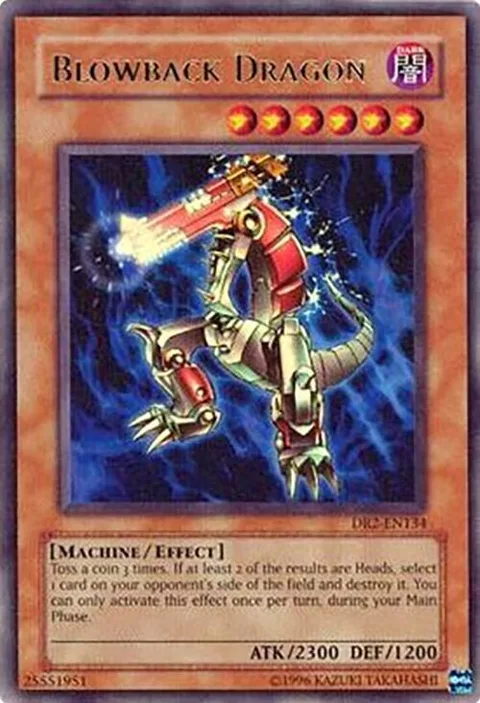 Blowback Dragon DR2-EN134 Yu-Gi-Oh card from Dark Revelation Volume 2