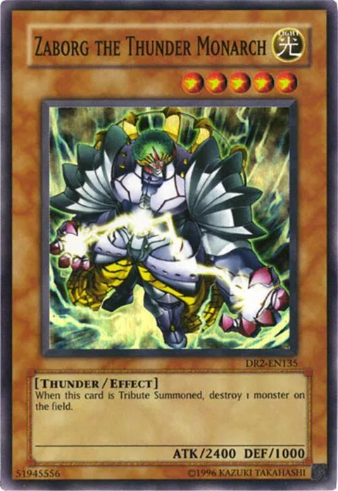 Zaborg the Thunder Monarch DR2-EN135 Yu-Gi-Oh card from Dark Revelation Volume 2