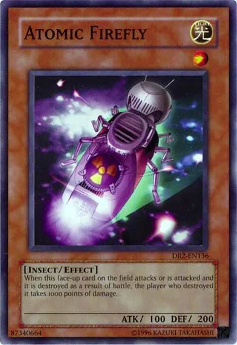 Atomic Firefly DR2-EN136 Yu-Gi-Oh card from Dark Revelation Volume 2