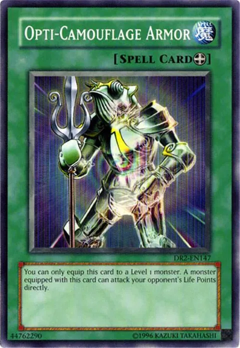 Opti-Camouflage Armor DR2-EN147 Yu-Gi-Oh card from Dark Revelation Volume 2