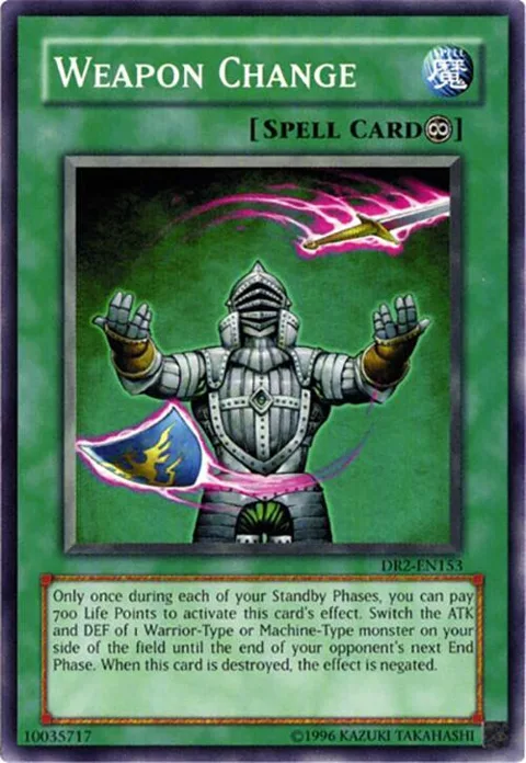 Weapon Change DR2-EN153 Yu-Gi-Oh card from Dark Revelation Volume 2