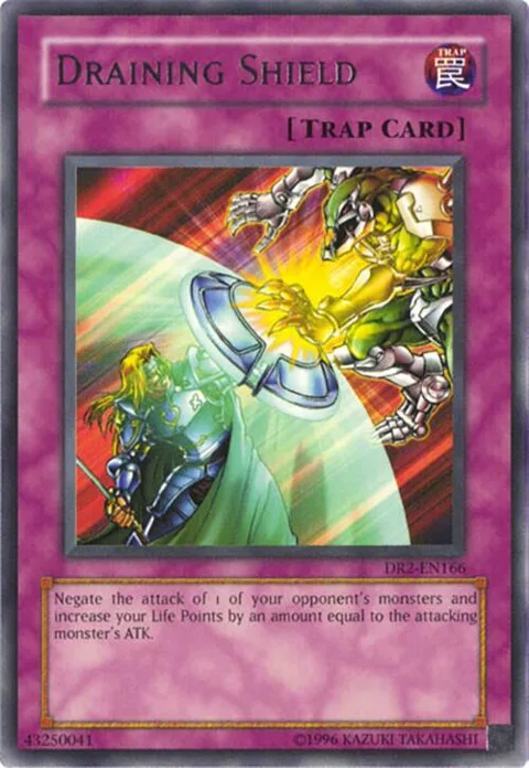 Draining Shield DR2-EN166 Yu-Gi-Oh card from Dark Revelation Volume 2