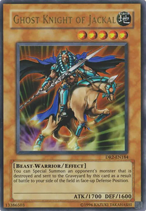 Ghost Knight of Jackal DR2-EN184 Yu-Gi-Oh card from Dark Revelation Volume 2