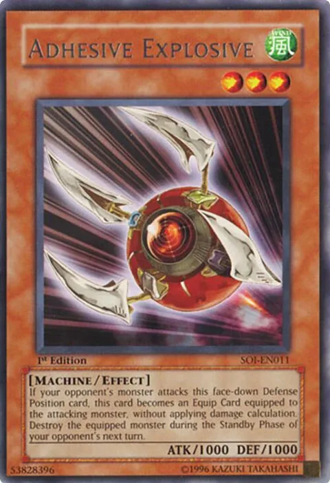 Adhesive Explosive SOI-EN011 Yu-Gi-Oh card from Shadow of Infinity