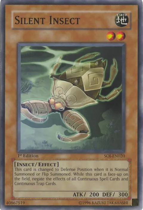 Silent Insect SOI-EN020 Unlimited Yu-Gi-Oh card from Shadow of Infinity