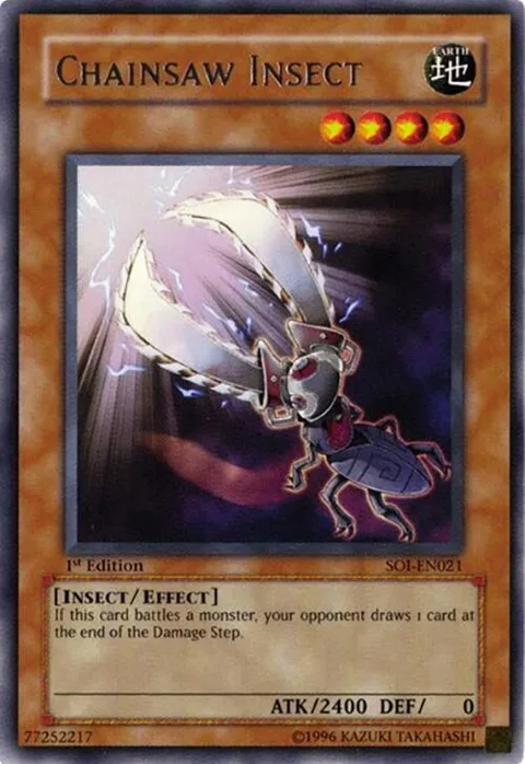 Chainsaw Insect SOI-EN021 Yu-Gi-Oh card from Shadow of Infinity