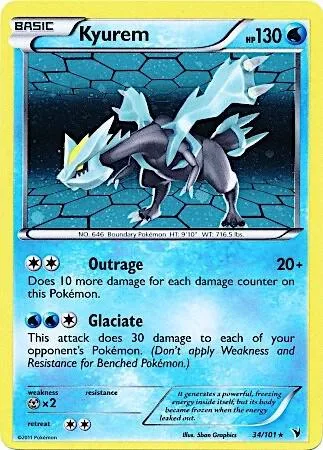 Kyurem - 34/101 Cosmos Holo #034/101 Holofoil Pokémon card from Miscellaneous Cards & Products
