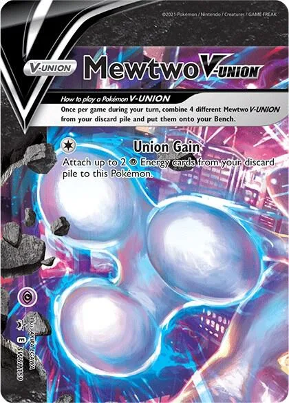 Mewtwo V-UNION #SWSH159 Holofoil Pokémon card from Sword & Shield Promo Cards