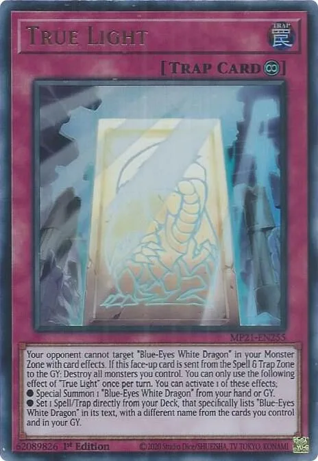 True Light MP21-EN255 Yu-Gi-Oh card from 2021 Tin of Ancient Battles