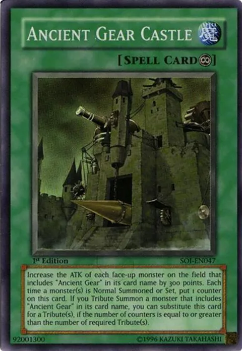 Ancient Gear Castle SOI-EN047 Yu-Gi-Oh card from Shadow of Infinity