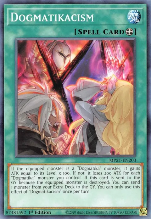 Dogmatikacism MP21-EN203 Yu-Gi-Oh card from 2021 Tin of Ancient Battles