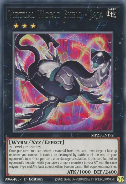 Virtual World Shell - Jaja MP21-EN192 Yu-Gi-Oh card from 2021 Tin of Ancient Battles