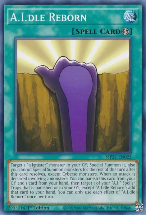 A.I.dle Reborn MP21-EN023 Yu-Gi-Oh card from 2021 Tin of Ancient Battles