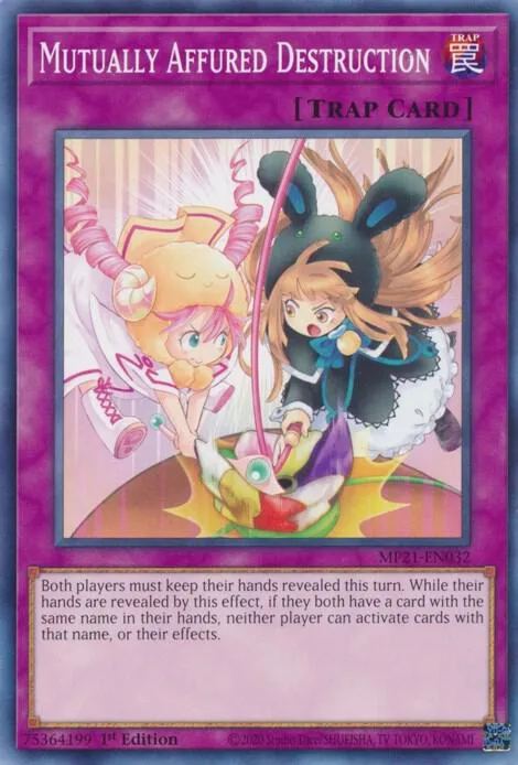 Mutually Affured Destruction MP21-EN032 Yu-Gi-Oh card from 2021 Tin of Ancient Battles