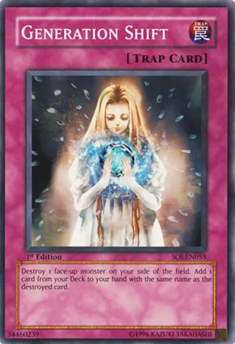 Generation Shift SOI-EN055 1st Edition Yu-Gi-Oh card from Shadow of Infinity