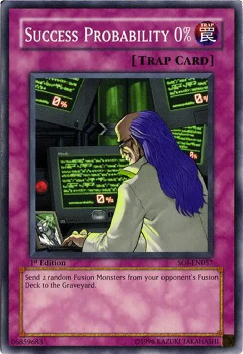 Success Probability 0% SOI-EN057 Unlimited Yu-Gi-Oh card from Shadow of Infinity