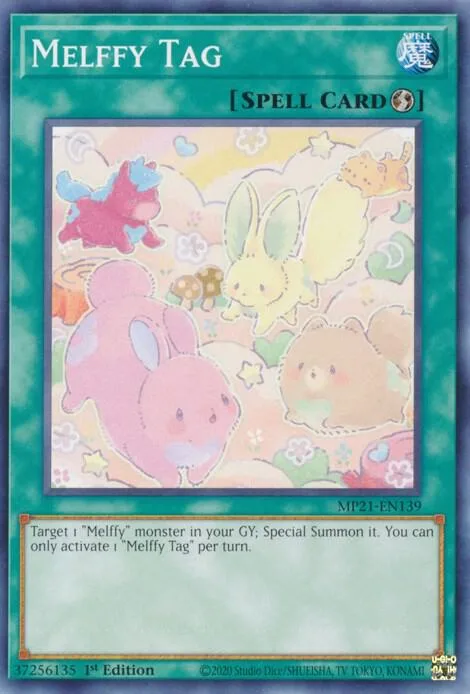 Melffy Tag MP21-EN139 Yu-Gi-Oh card from 2021 Tin of Ancient Battles