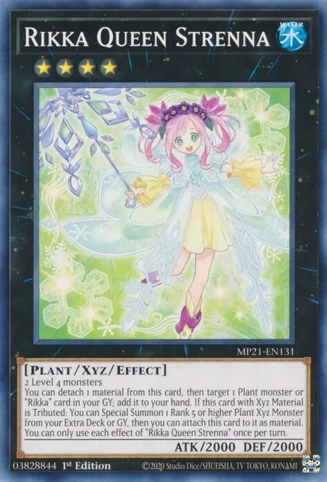 Rikka Queen Strenna MP21-EN131 Yu-Gi-Oh card from 2021 Tin of Ancient Battles