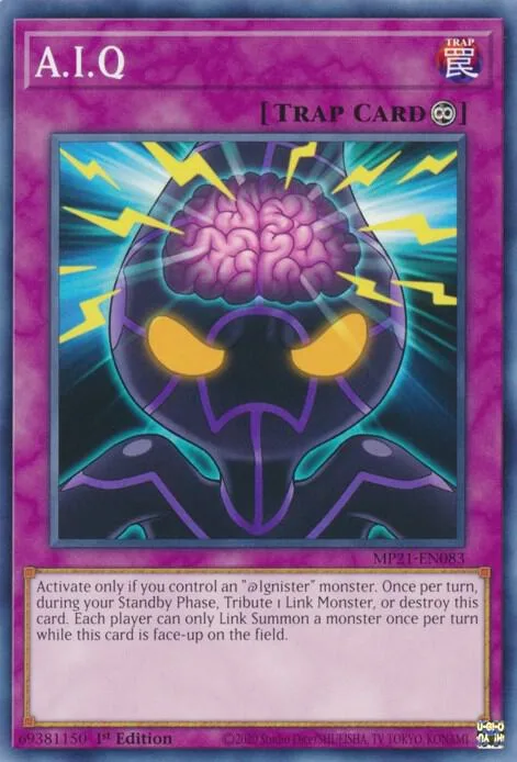 A.I.Q MP21-EN083 Yu-Gi-Oh card from 2021 Tin of Ancient Battles