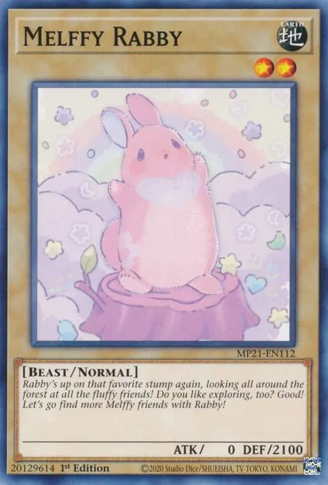 Melffy Rabby MP21-EN112 Yu-Gi-Oh card from 2021 Tin of Ancient Battles