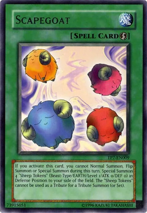 Scapegoat TP7-EN009 Yu-Gi-Oh card from Tournament Pack 7