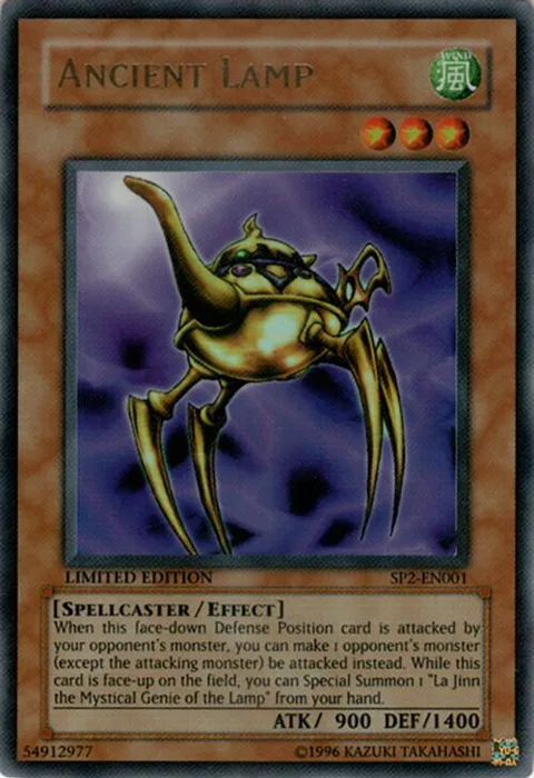 Ancient Lamp SP2-EN001 Yu-Gi-Oh card from Sneak Preview Series 2