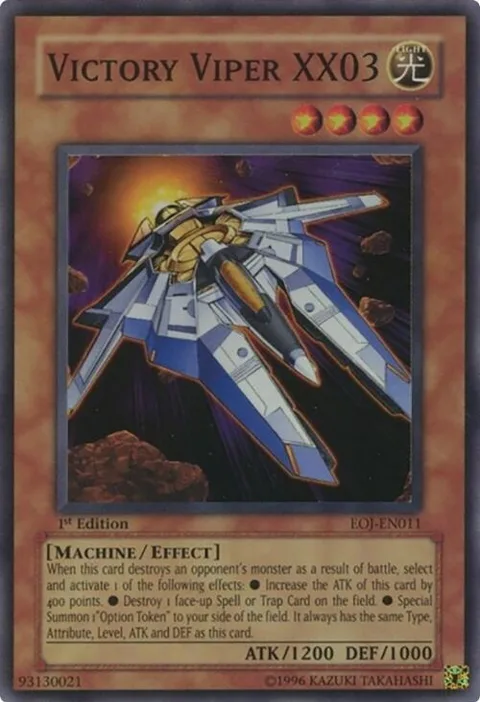 Victory Viper XX03 EOJ-EN011 1st Edition Yu-Gi-Oh card from Enemy of Justice