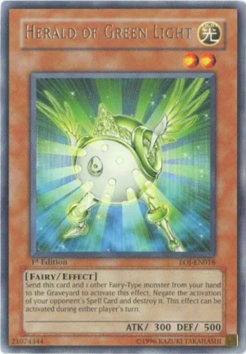 Herald of Green Light EOJ-EN018 Unlimited Yu-Gi-Oh card from Enemy of Justice