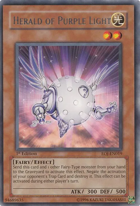 Herald of Purple Light EOJ-EN019 Yu-Gi-Oh card from Enemy of Justice