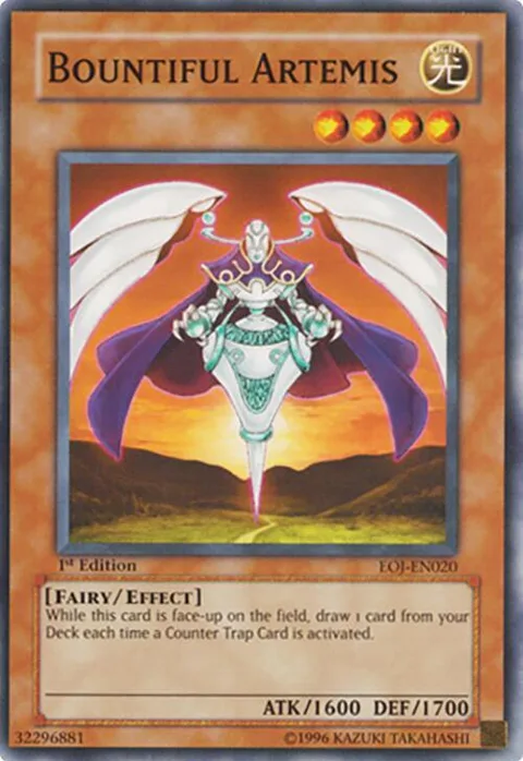 Bountiful Artemis EOJ-EN020 1st Edition Yu-Gi-Oh card from Enemy of Justice