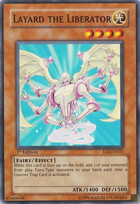 Layard the Liberator EOJ-EN021 1st Edition Yu-Gi-Oh card from Enemy of Justice