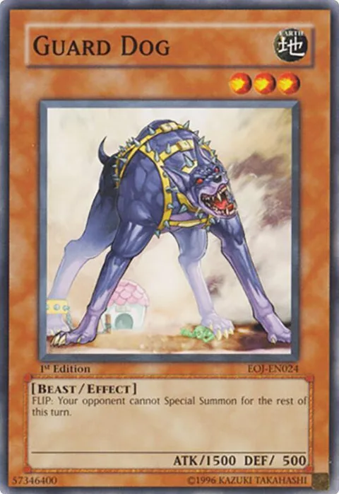 Guard Dog EOJ-EN024 1st Edition Yu-Gi-Oh card from Enemy of Justice