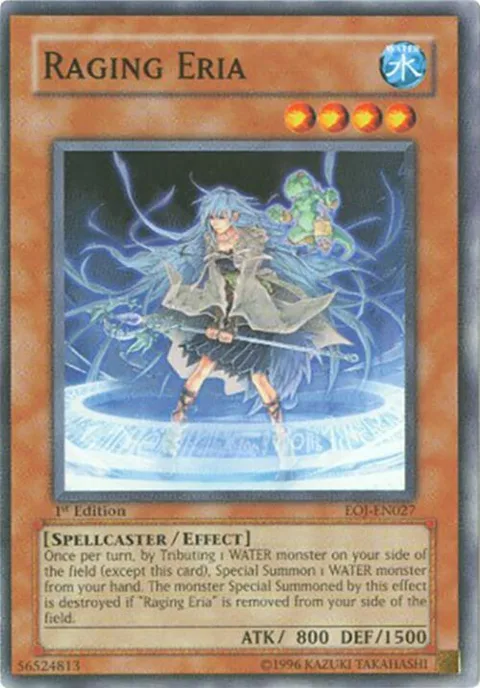 Raging Eria EOJ-EN027 1st Edition Yu-Gi-Oh card from Enemy of Justice