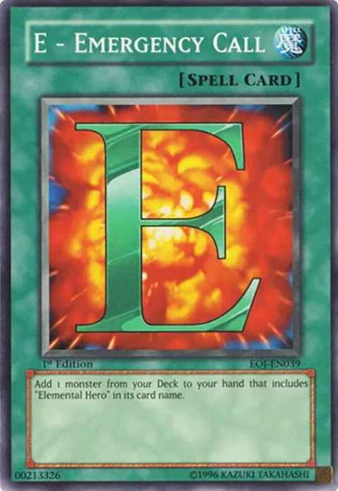 E - Emergency Call EOJ-EN039 Unlimited Yu-Gi-Oh card from Enemy of Justice