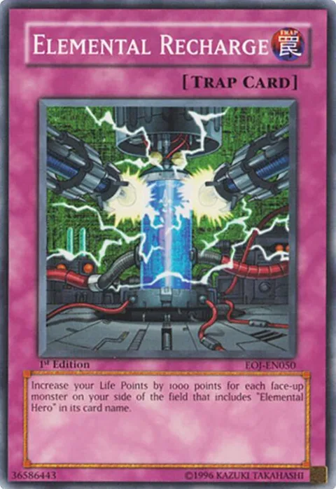 Elemental Recharge EOJ-EN050 Unlimited Yu-Gi-Oh card from Enemy of Justice