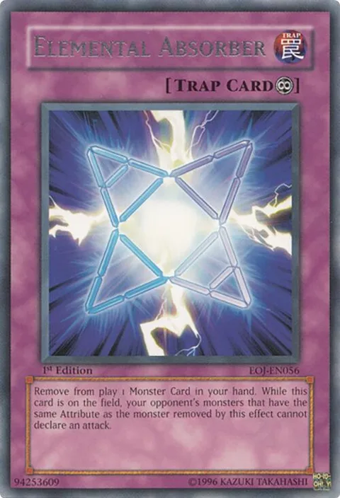 Elemental Absorber EOJ-EN056 Yu-Gi-Oh card from Enemy of Justice