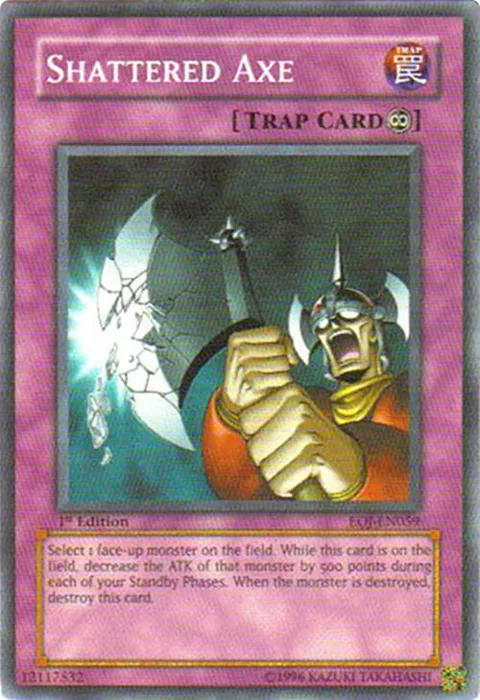 Shattered Axe EOJ-EN059 Yu-Gi-Oh card from Enemy of Justice