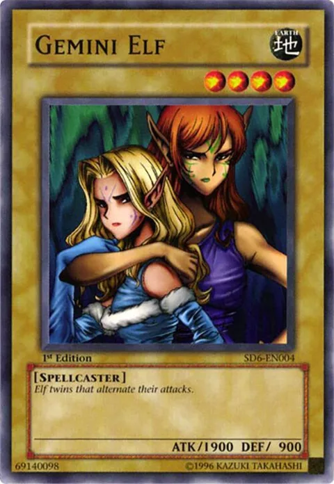Gemini Elf SD6-EN004 Unlimited Yu-Gi-Oh card from Structure Deck: Spellcaster's Judgment