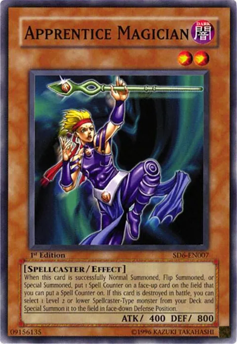 Apprentice Magician SD6-EN007 Unlimited Yu-Gi-Oh card from Structure Deck: Spellcaster's Judgment